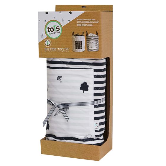 ToTs by Smartrike Storage basket bamboo - Forest & Stripes