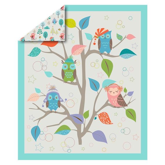 ToTs by Smartrike Decke wattiert 100 x 120 cm - Owl