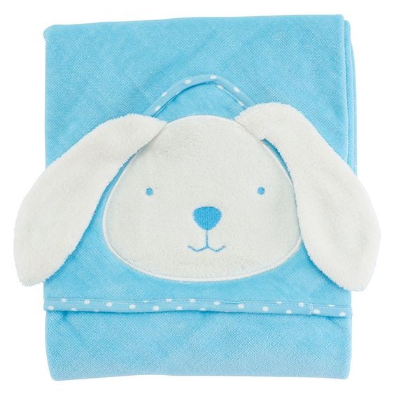 ToTs by Smartrike Hooded bath towel 80 x 80 cm - Bunny - Blue