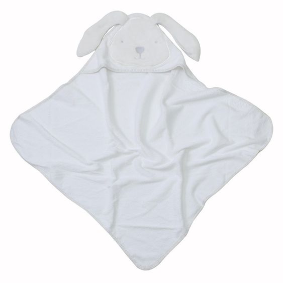 ToTs by Smartrike Hooded bath towel 80 x 80 cm - Rabbit - Classic Grey