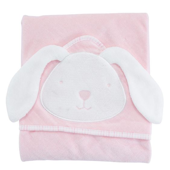 ToTs by Smartrike Hooded bath towel 80 x 80 cm - Rabbit - Classic Pink