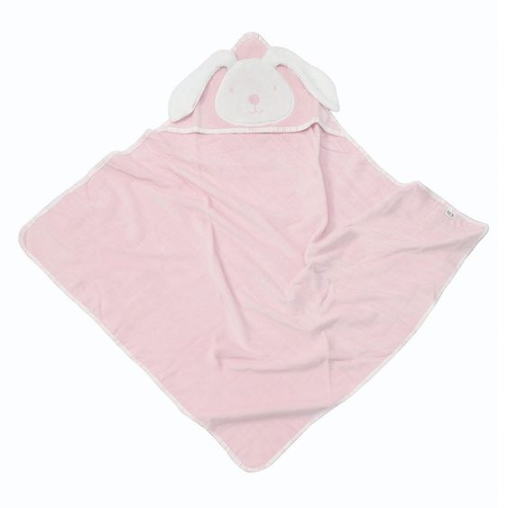 ToTs by Smartrike Hooded bath towel 80 x 80 cm - Rabbit - Classic Pink