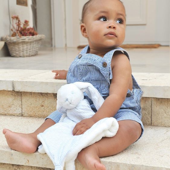 ToTs by Smartrike Coperta di coccole 46 cm - Coniglietto - Blu classico