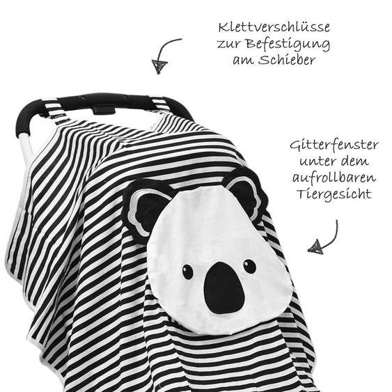 ToTs by Smartrike Sonnenschutz Schlummertuch Bambus - Koala