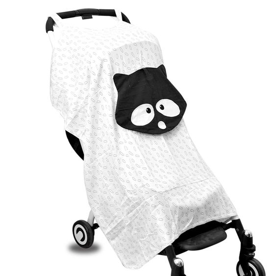 ToTs by Smartrike Sonnenschutz Schlummertuch Bambus - Waschbär