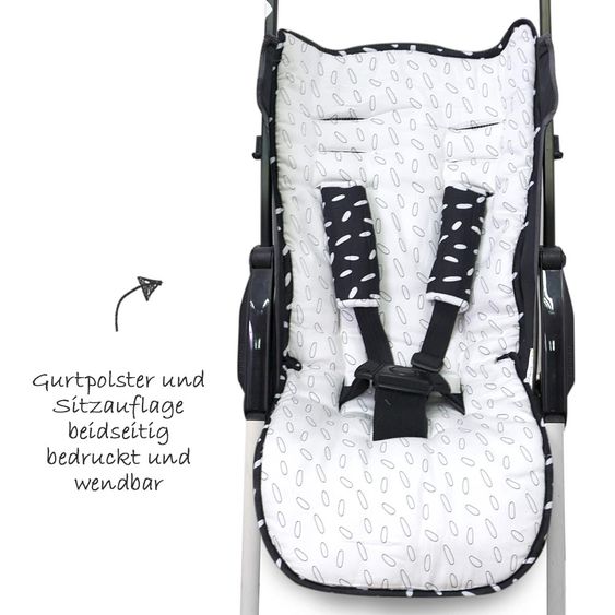 ToTs by Smartrike Wende-Sitzauflage Bambus inkl. 2 Gurtpolster - Konfetti