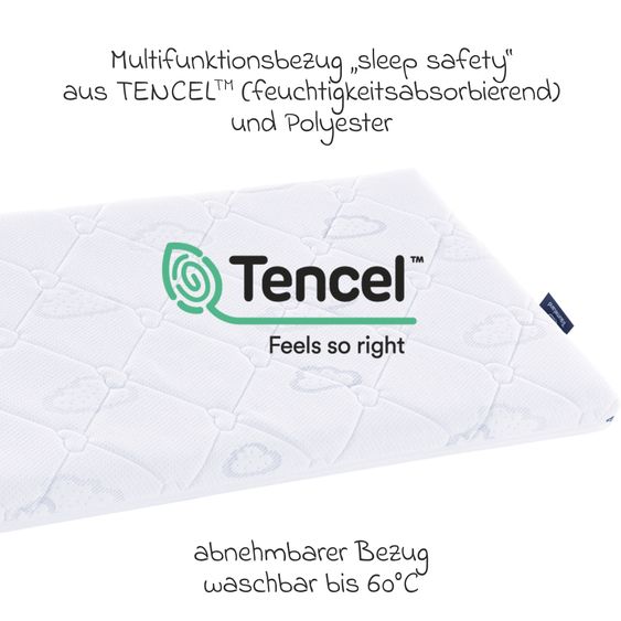 Träumeland Beistellbett- & Wiegen-Matratze Brise Safety 40 x 90 cm