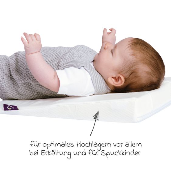 Träumeland Wedge cushion visco special baby cushion for elevation (0 - 8 months) 32 x 40 cm