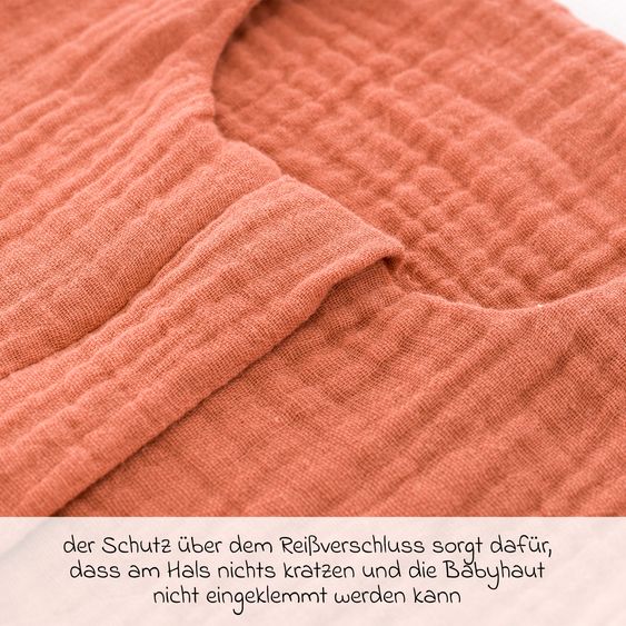 Träumeland Sommerschlafsack Liebmich Musselin - Aprikose - Gr. 70