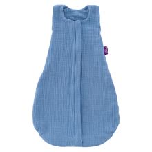 Sacco a pelo estivo in mussola Liebmich - Azzurro - Taglia 90