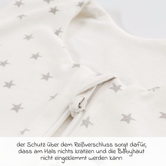 Träumeland Sommerschlafsack Liebmich - Sternchen - Grau - Gr. 70