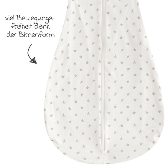 Träumeland Sommerschlafsack Liebmich - Sternchen - Grau - Gr. 70
