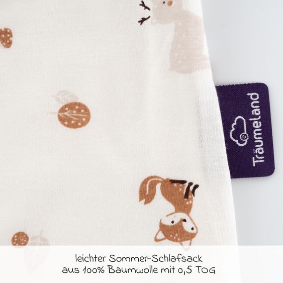 Träumeland Sommerschlafsack Liebmich - Waldtiere - Gr. 90