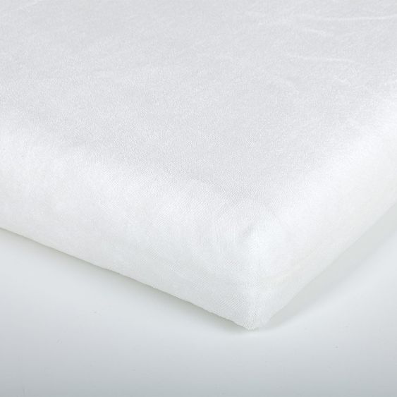 Träumeland Fitted towel terry for parlor & children's & rollaway 40 x 90 cm - White