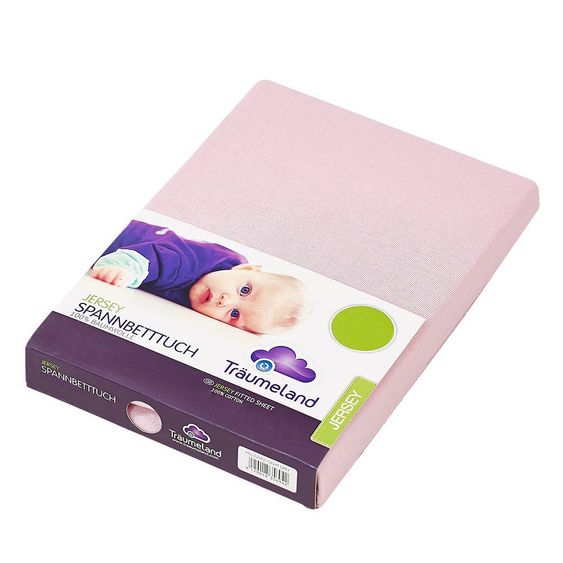 Träumeland Fitted sheet for parlor & children's & buggy 40 x 90 cm - Pink