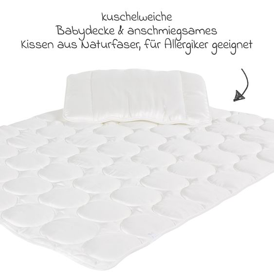 Träumeland Steppbett-Set Vier Jahreszeiten TENCEL™ 100 x 135 cm + 40 x 60 cm