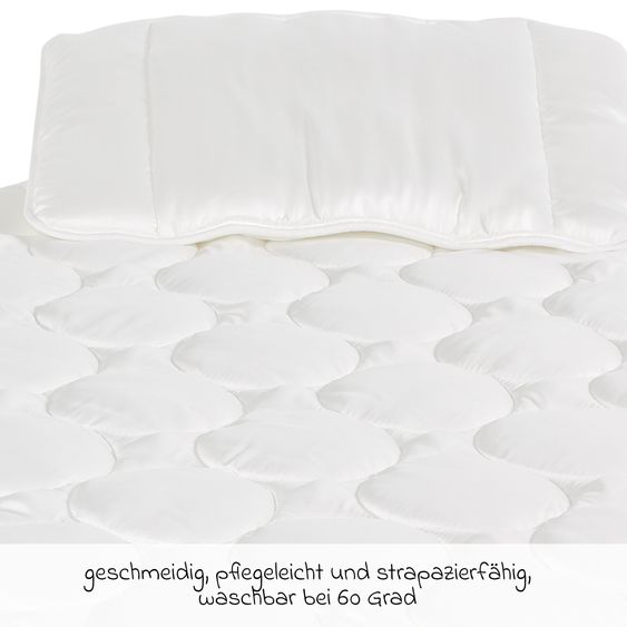 Träumeland Steppbett-Set Vier Jahreszeiten TENCEL™ 100 x 135 cm + 40 x 60 cm