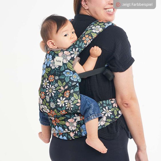 tula Babytrage & Wetterschutz Explore Mesh ab Geburt von 3,2 kg - 20,4 kg - 3-Positionen Bauch vorne/hinten, Rücken aus atmungsaktivem Mesh-Gewebe - Infinite