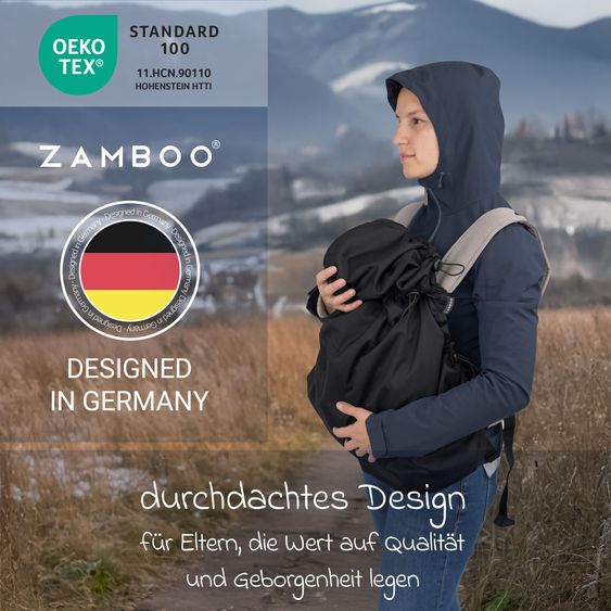 tula Babytrage & Wetterschutz Explore Mesh ab Geburt von 3,2 kg - 20,4 kg - 3-Positionen Bauch vorne/hinten, Rücken aus atmungsaktivem Mesh-Gewebe - Mojave