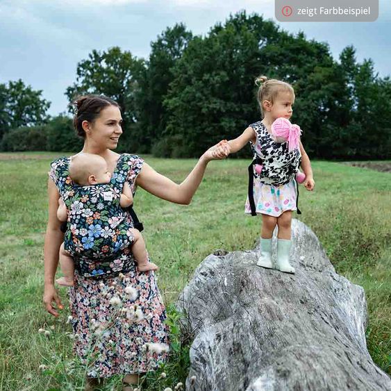 tula Babytrage Explore Mesh ab Geburt von 3,2 kg - 20,4 kg - 3-Positionen Bauch vorne/hinten, Rücken aus atmungsaktivem Mesh-Gewebe - Infinite