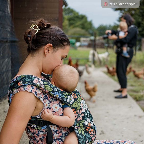 tula Babytrage Explore Mesh ab Geburt von 3,2 kg - 20,4 kg - 3-Positionen Bauch vorne/hinten, Rücken aus atmungsaktivem Mesh-Gewebe - Mojave