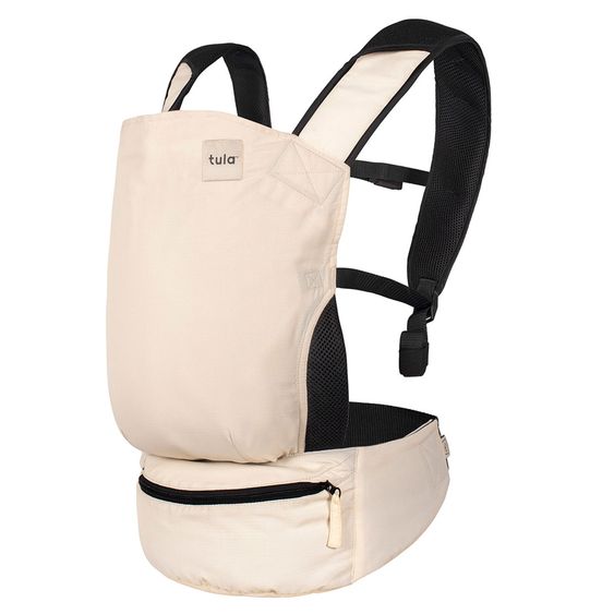 tula Baby carrier Tula Lite Ultra-Compact for on the go from 5.4 kg - 13.6 kg - 2 positions front, back incl. hip pouch - Cream