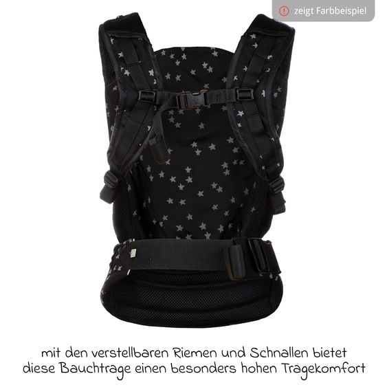 tula Babytrage & Wetterschutz Tula Lite Ultrakompakt für unterwegs von 5,4 kg - 13,6 kg - 2 Positionen Bauch, Rücken inkl. Hüfttasche - Cream