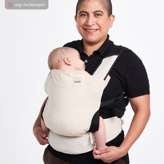 tula Babytrage & Wetterschutz Tula Lite Ultrakompakt für unterwegs von 5,4 kg - 13,6 kg - 2 Positionen Bauch, Rücken inkl. Hüfttasche - Discover
