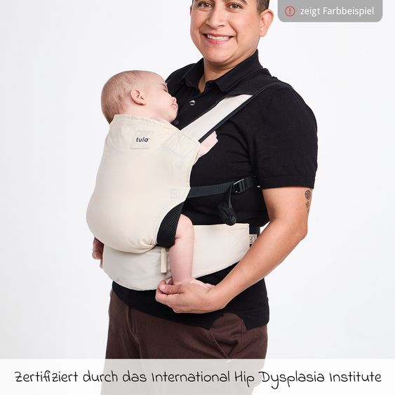 tula Babytrage & Wetterschutz Tula Lite Ultrakompakt für unterwegs von 5,4 kg - 13,6 kg - 2 Positionen Bauch, Rücken inkl. Hüfttasche - Discover