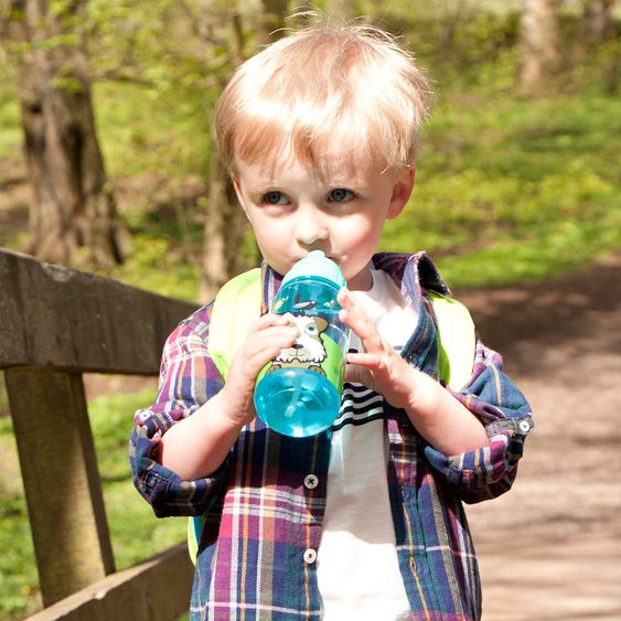 Tum Tum Trinkflasche mit Trinkhalm - Hund Scruff