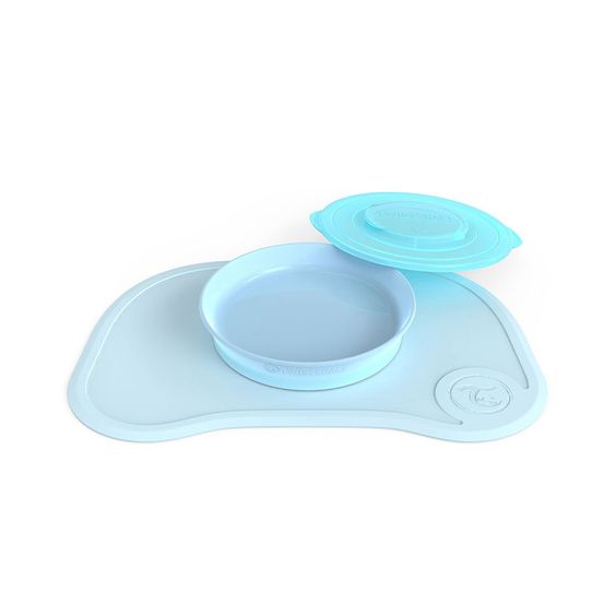 Twistshake Tischset mit Teller & Deckel - Aqua