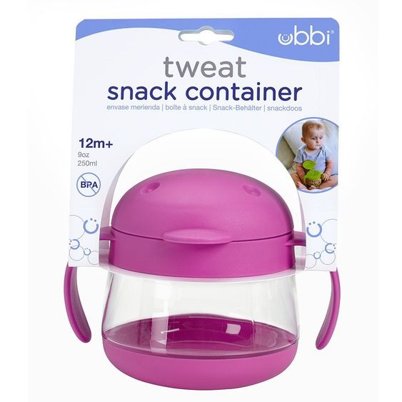 ubbi Snackbecher Tweat - Pink