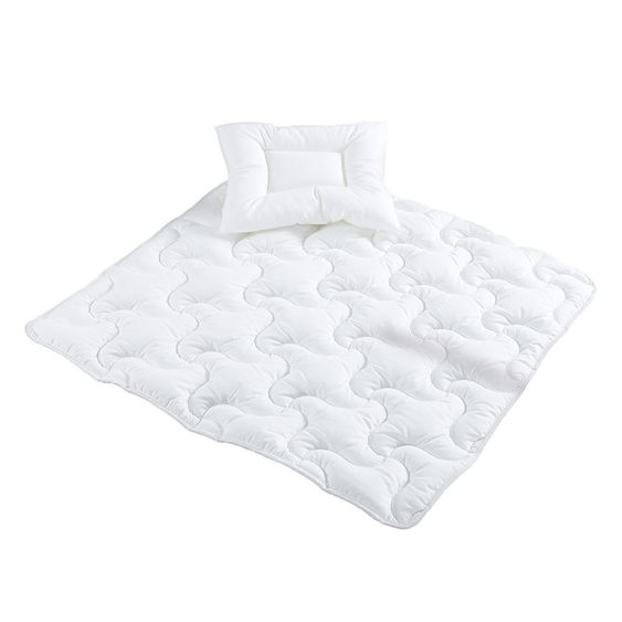 Urra Steppbett-Set Bamboo 80 x 80 cm + 35 x 40 cm