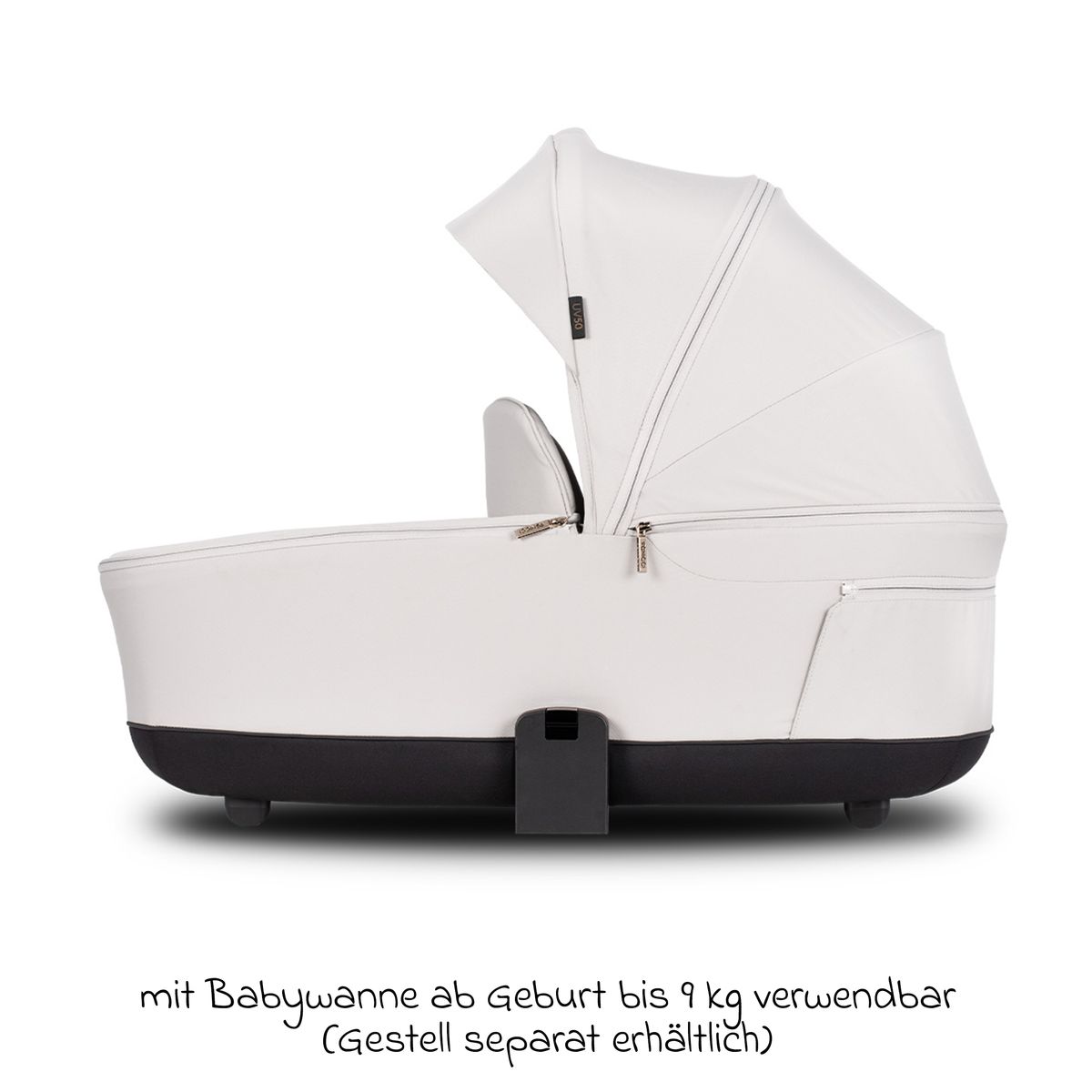 Venicci Babywanne für Sportwagen Claro inkl. Wickeltasche und Regenschutz - Vanilla