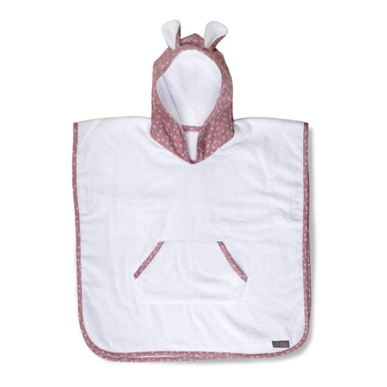 Vinter & Bloom Bath Poncho - Nordic Leaf - Soft Pink