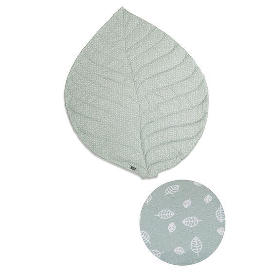 Vinter & Bloom Krabbeldecke - Nordic Leaf - Mild Green