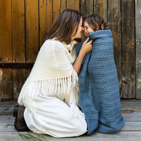 Vinter & Bloom Kuscheldecke - Cuddly - Storm Blue