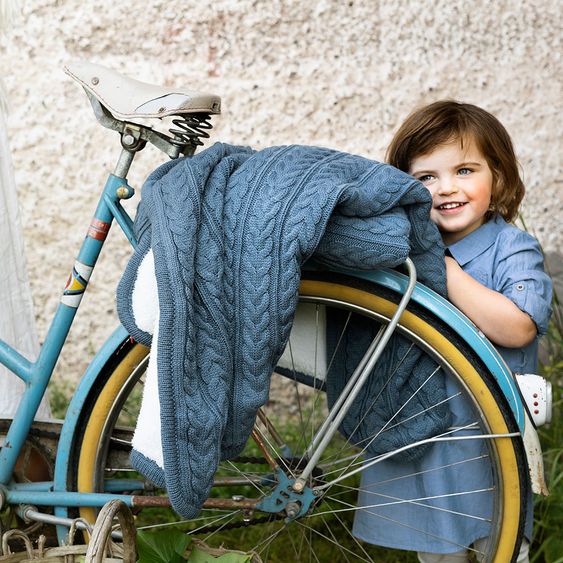 Vinter & Bloom Kuscheldecke - Cuddly - Storm Blue