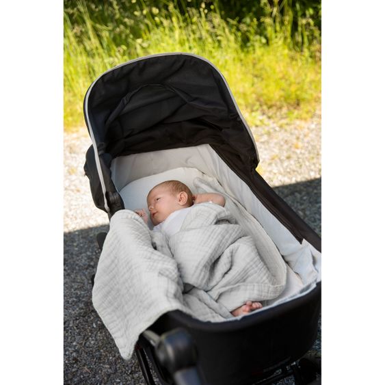 Vinter & Bloom Kuscheldecke - Layered Muslin - Dove Grey