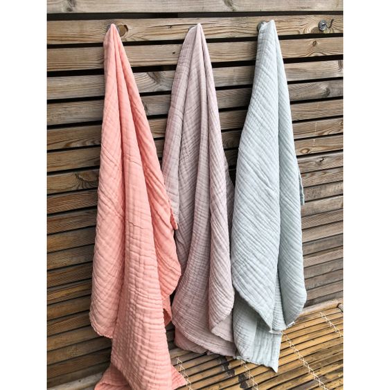Vinter & Bloom Kuscheldecke - Layered Muslin - Dusty Rose