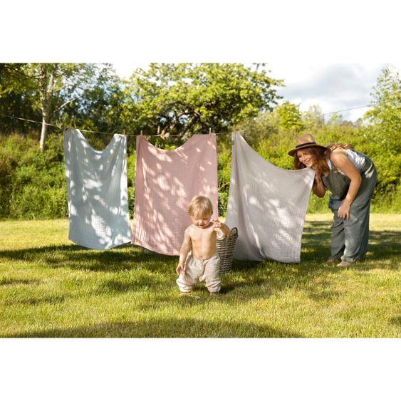 Vinter & Bloom Kuscheldecke - Layered Muslin - Dusty Rose