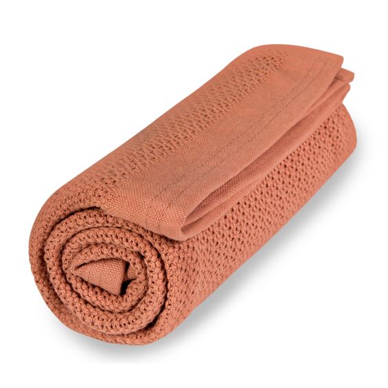 Vinter & Bloom Kuscheldecke - Soft Grid - Blush Rose