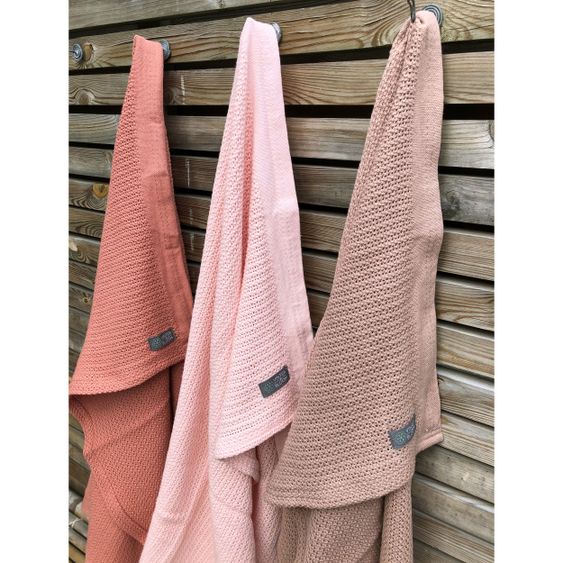 Vinter & Bloom Kuscheldecke - Soft Grid - Blush Rose