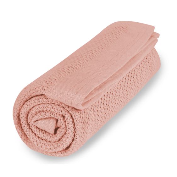Vinter & Bloom Kuscheldecke - Soft Grid - Cloud Pink