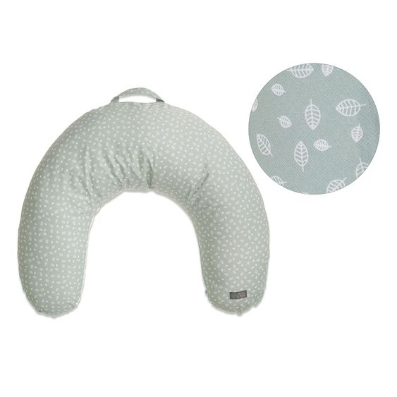 Vinter & Bloom Stillkissen Nordic Leaf Feeding Pillow - Mild Green