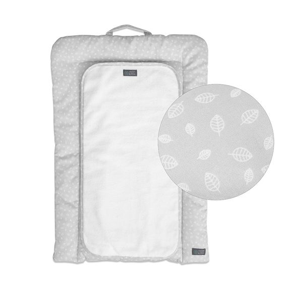 Vinter & Bloom Wickelauflage Nordic Leaf Changing Mat - Calm Grey