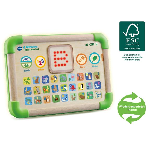 Vtech Interaktives Holz-Lerntablet