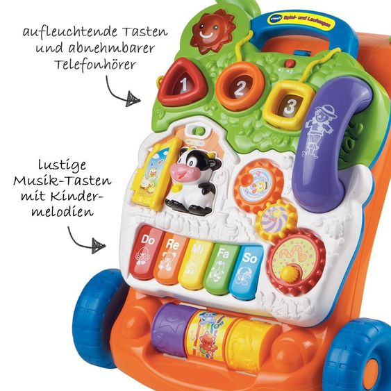 Vtech Spiel- und Laufwagen 2 in 1 - Orange