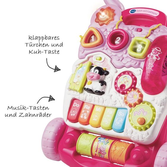 Vtech Spiel- und Laufwagen 2 in 1 - Pink