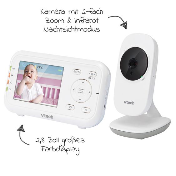 Vtech Video-Babyphone Babymonitor VM3255 - 2,8 Zoll